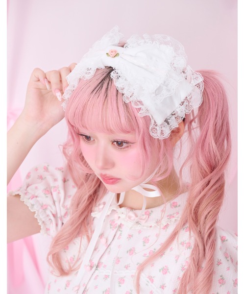 Fiorforte カチューシャ rosey ribbon head dress : ZOZOTOWN Yahoo!店
