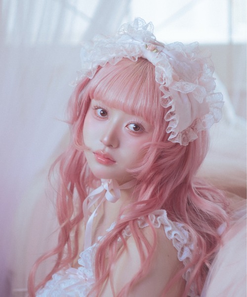 Flower garden tea timeカチューシャ ピンク 新品 Fiorforte カチューシャ rosey ribbon head dress : ZOZOTOWN Yahoo!店
