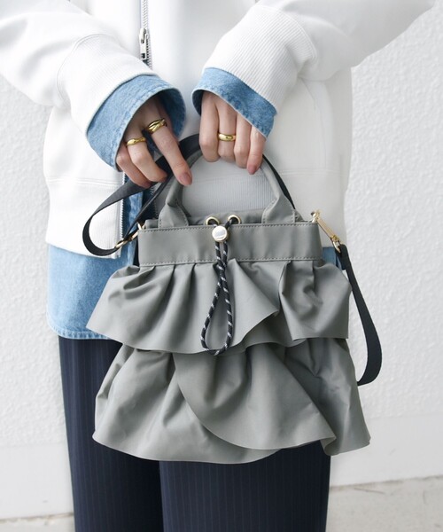 [SHIPS] 2WAY сумка ONE SIZE светло-серый женский 