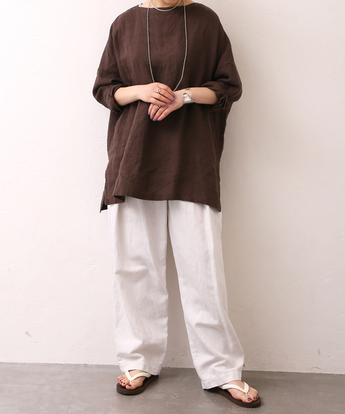 「JOURNAL STANDARD LUXE」 長袖ブラウス FREE ネイビー レディースの画像