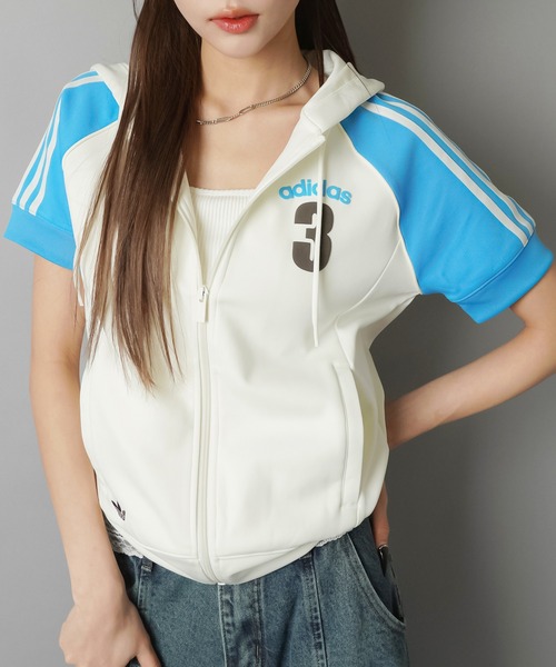 adidas（アディダス） パーカー 「adidas/アディダス」半袖ジップ 