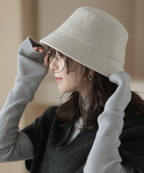「Little＆More」 ハット FREE モカ レディース_画像6