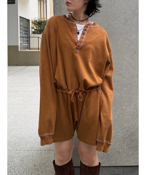 ELCHELE（エルチェレ） サロペット オーバーオール FAITH HENLEY NECK
