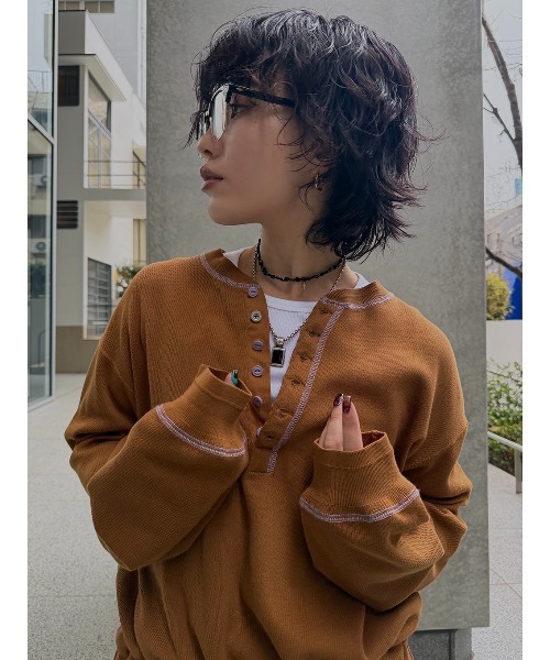 ELCHELE（エルチェレ） サロペット オーバーオール FAITH HENLEY NECK