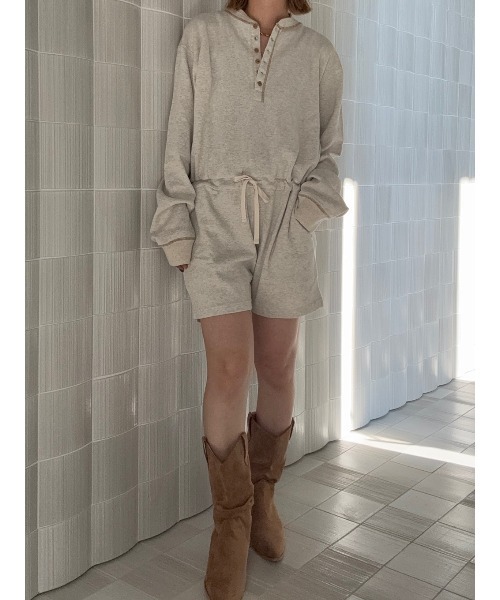 ELCHELE（エルチェレ） サロペット オーバーオール FAITH HENLEY NECK