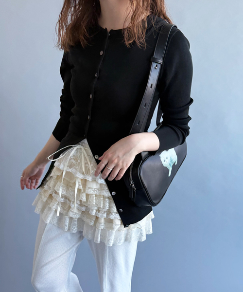スカート 「YUHAN WANG/ユハン・ワン」lace ruffle tiered skirtの画像