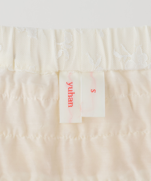 スカート 「YUHAN WANG/ユハン・ワン」lace ruffle tiered skirtの画像
