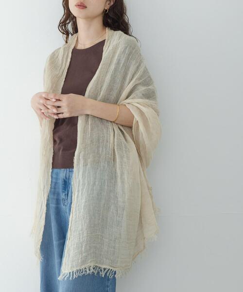 agnes b.（アニエスベー） ストール マフラー コットン スカーフ ”Rue