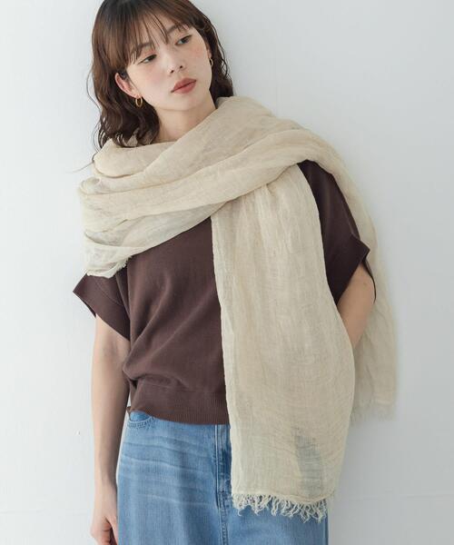 URBAN RESEARCH Sonny Label ストール マフラー イタリア製リネン