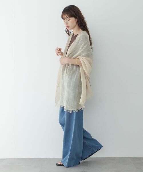 URBAN RESEARCH Sonny Label ストール マフラー イタリア製リネン