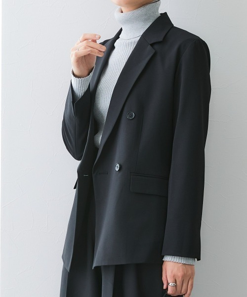「7days Life Styling」 テーラードジャケット LL ブラック レディース_画像5