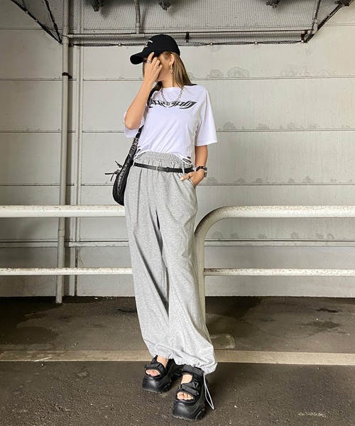 Tシャツ(半袖/袖なし) fashion 110 non-hedge（ノンヘッジ） tシャツ 半袖 ダメージ加工ショート丈Tシャツ