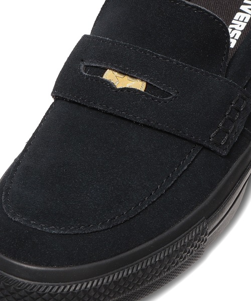 【美品】CONVERS ローファー レザー ブラック 23.5 CONVERSE（コンバース） ローファー 23.5cm ブラック メンズ