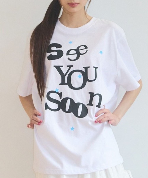 tシャツ 「UNISEX」VIDEO JOCKEY／SEE YOU SOON Tシャツ レディース 