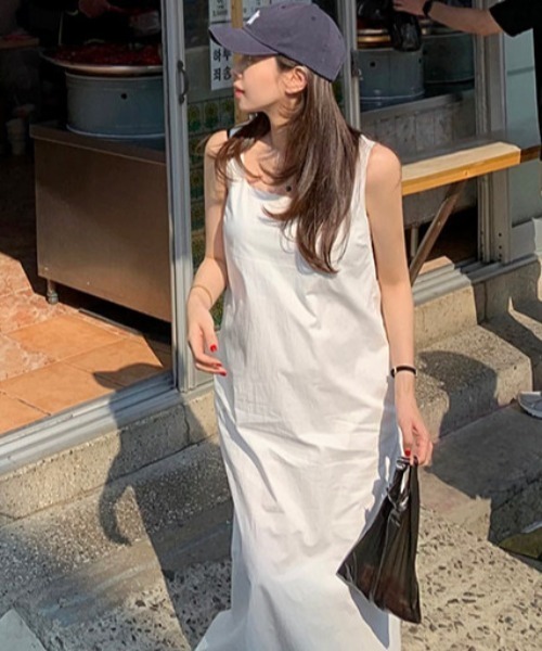 FREE STYLISTS ワンピース YUGA_YGMC Korean-style Square neck， back