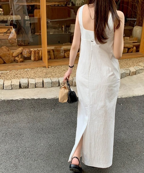 FREE STYLISTS ワンピース YUGA_YGMC Korean-style Square neck， back