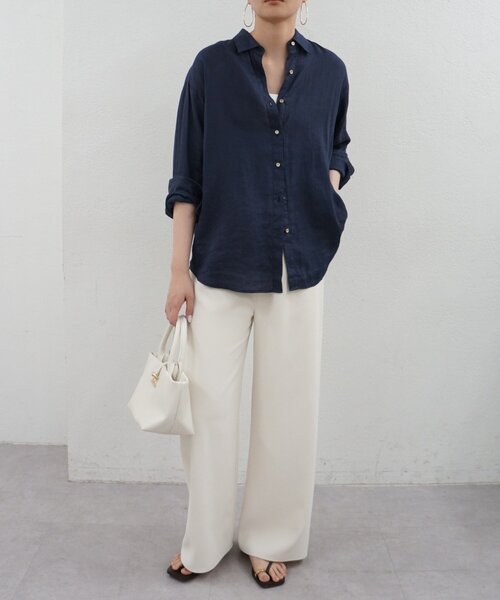 「LOUNGEDRESS」 イージーパンツ MEDIUM ブラウン レディース_画像3