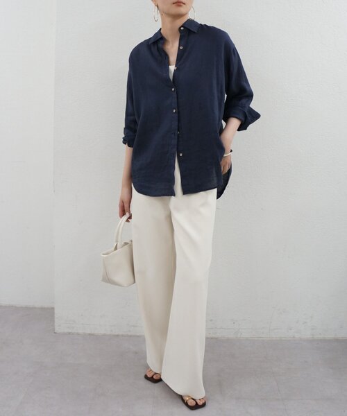 「LOUNGEDRESS」 イージーパンツ MEDIUM ブラウン レディース_画像4
