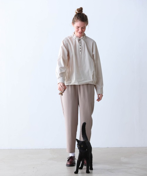 「Kelen」 長袖シャツ M チャコールグレー レディース_画像2