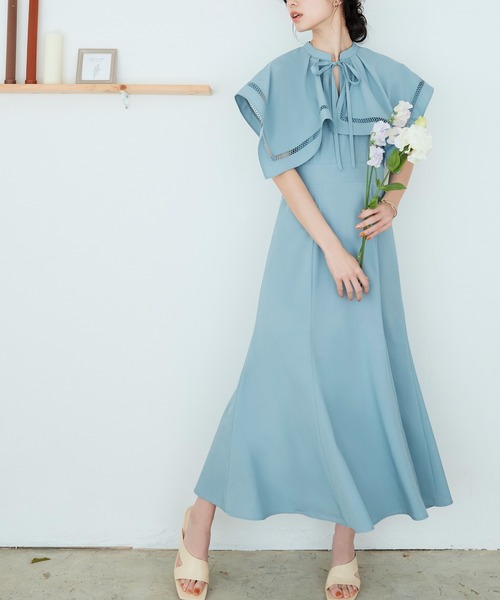 「RUIRUE BOUTIQUE」 ノースリーブワンピース M カーキブラウン レディース_画像2