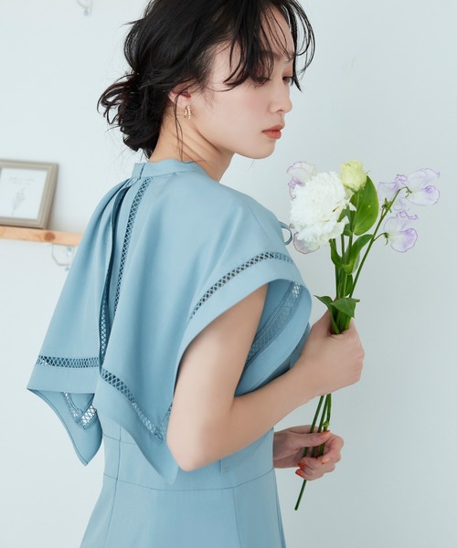 「RUIRUE BOUTIQUE」 ノースリーブワンピース M カーキブラウン レディース_画像4