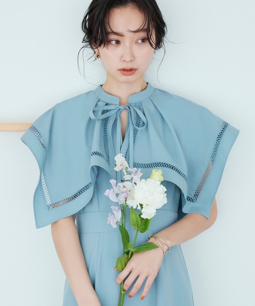 「RUIRUE BOUTIQUE」 ノースリーブワンピース M カーキブラウン レディース_画像5