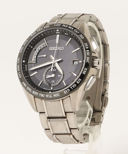 SEIKO アナログクォーツ腕時計 ブラック SEIKO（セイコー） アナログ腕時計 - ブラック メンズ : ZOZOTOWN