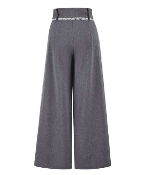 ANDWANG スラックス パンツ Side lace slacks レディース : ZOZOTOWN
