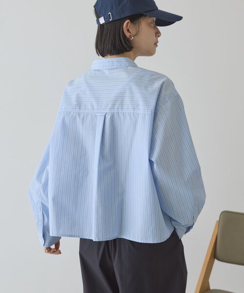 「AMERICAN HOLIC」 長袖シャツ M ブルー系その他7 レディース_画像4