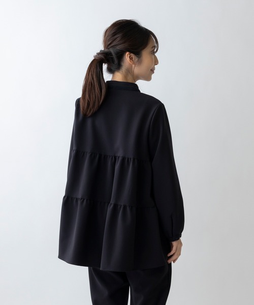 「Sono」 長袖ブラウス 1 ネイビー レディース_画像5
