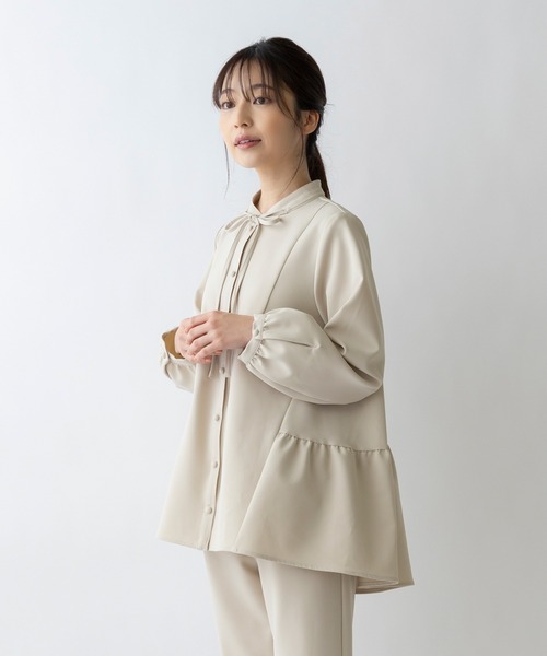 「Sono」 長袖ブラウス 1 ネイビー レディース_画像8