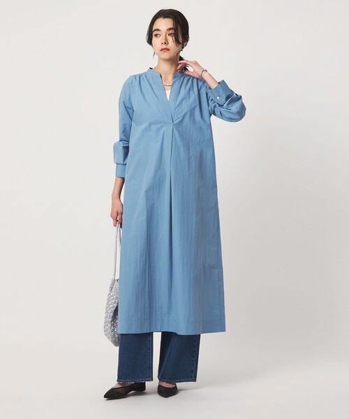 専用　green label relaxing スキッパー ワンピース green label relaxing（グリーンレーベルリラクシング） ワンピース