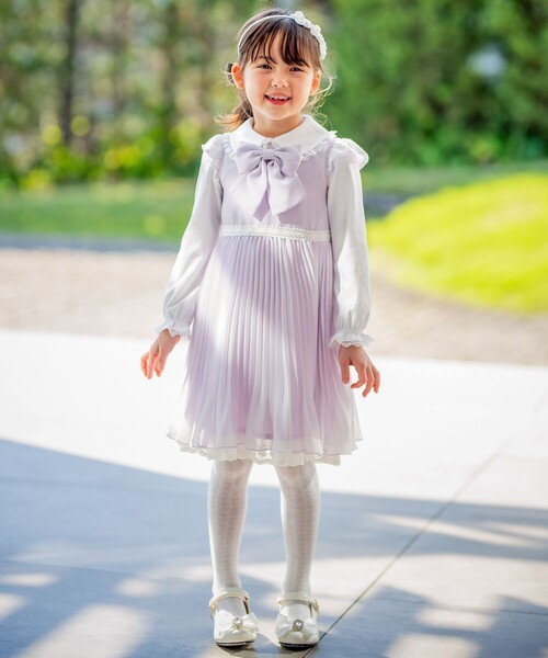 「ANY」 「KIDS」ノースリーブワンピース 130 パープル キッズ_画像3