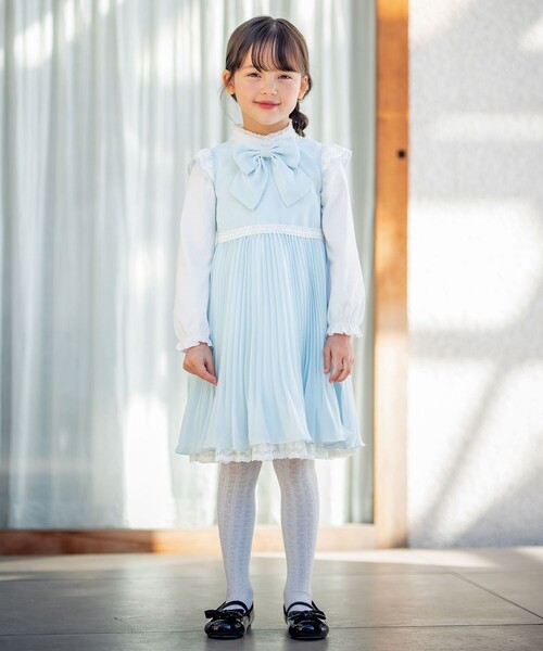 「ANY」 「KIDS」ノースリーブワンピース 130 パープル キッズ_画像6