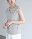 tシャツ 選べるフレンチスリーブテレコリブカッ...の詳細画像1