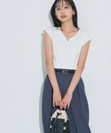 tシャツ 選べるフレンチスリーブテレコリブカッ...の詳細画像5