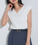 tシャツ 選べるフレンチスリーブテレコリブカッ...の詳細画像4