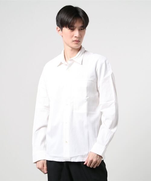 シャツ ブラウス メンズ 長袖 シアサッカー オーバーシャツ Zozotown Paypayモール店 通販 Paypayモール