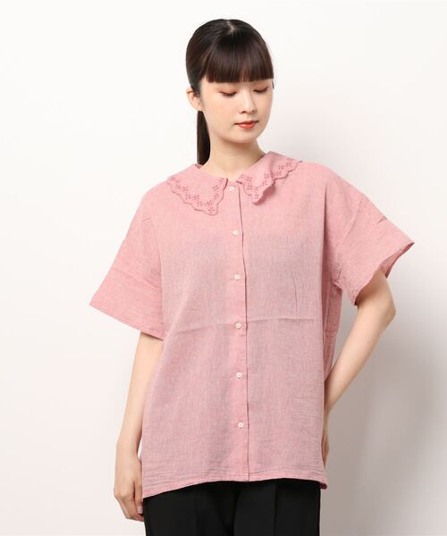 シャツ ブラウス スカラップレース衿前開きブラウス Zozotown Paypayモール店 通販 Paypayモール