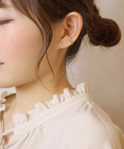 ピアス K18ダイヤモンド6カク セカンドピアス :60574267:ZOZOTOWN