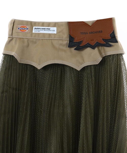 TOGA×Dickies トーガ スカート ミディアムスカート ブラウン TOGA×Dickies トーガ スカート ミディアムスカート ブラウン