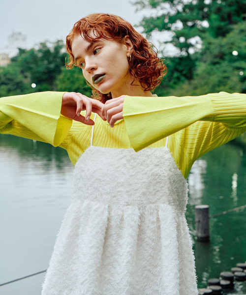 EMMA LIMBER（エマリンバー） ニット セーター Sheer Rib Knit Shirt