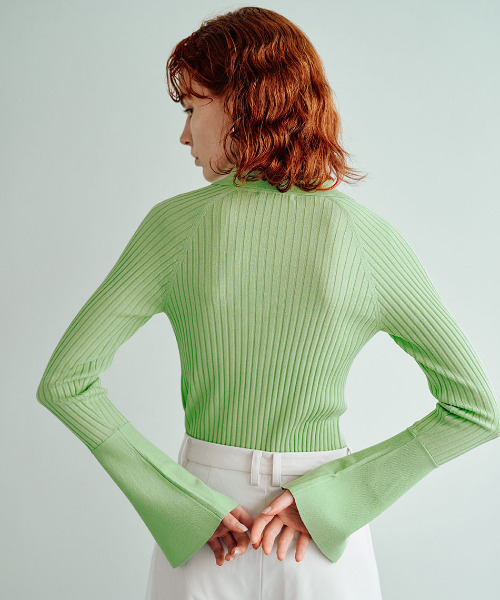 EMMA LIMBER（エマリンバー） ニット セーター Sheer Rib Knit Shirt