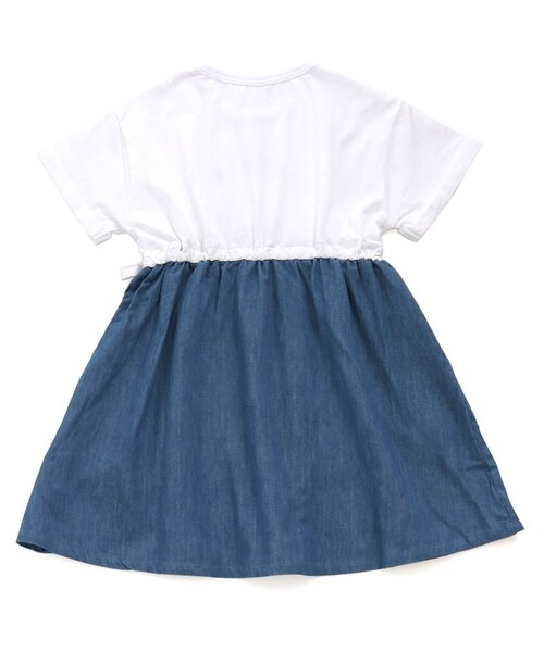 apres les cours（アプレレクール） ワンピース 3柄ロゴドッキング