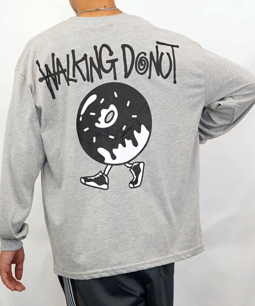 Runtrip Style ドーナツ 長袖Tシャツ JINGER M 新品 BURNER（バーナー） tシャツ 「GROOVY STORE」WALKING DONUT 刺繍