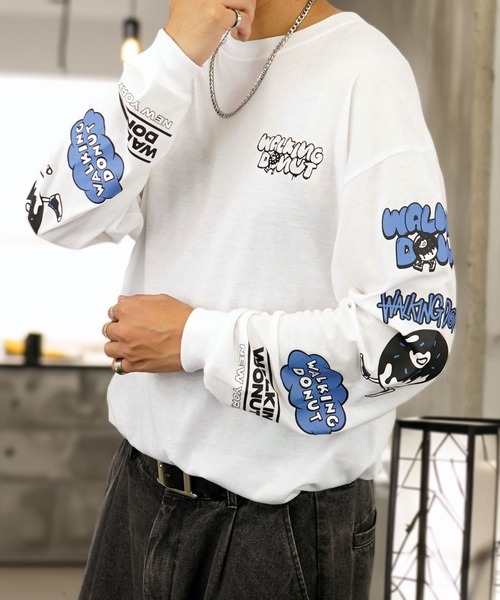 BURNER（バーナー） tシャツ 「GROOVY STORE」WALKING DONUT 刺繍