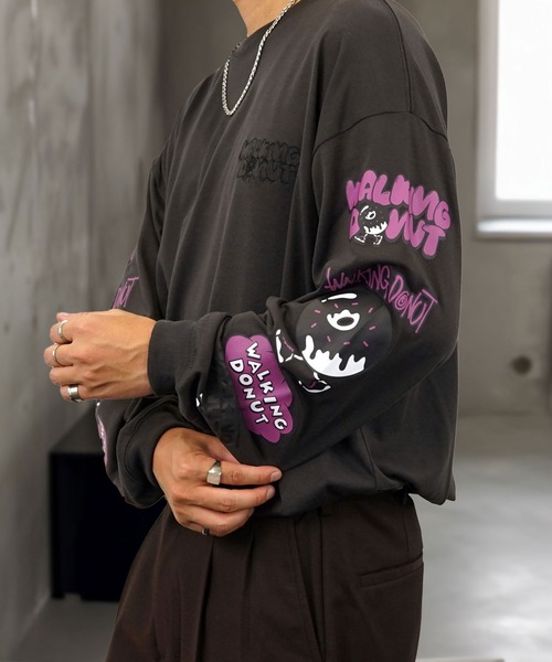 BURNER（バーナー） tシャツ 「GROOVY STORE」WALKING DONUT 刺繍