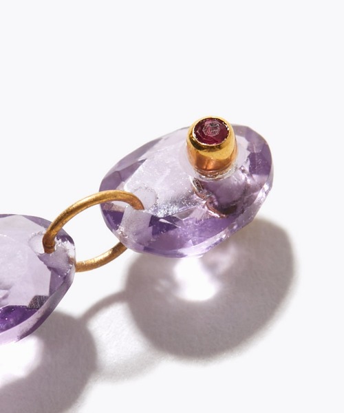 ARTIDA OUD ピアス 「eden」 ラベンダーアメジスト ティア