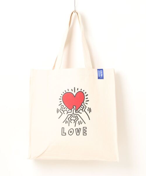 ハグロゴプリントトートバッグ ブークレ刺繍プリントトートバッグ | HOME FABRIC | THOUGHT OF