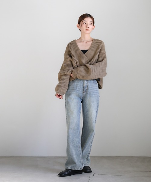 select MOCA（セレクトモカ） ニット セーター 2WAYクロスデザイン